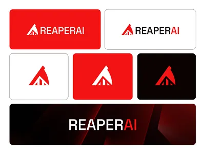 ReaperAI - Symbolic Logo Design for AI & Analytics Platform ai logo ai tech logo axe logo branding crypto logo defi logo futuristic branding growth bar growth bar icon growth logo logo logo design reaper axe reaper logo saas brand startup identity tech identity tech startup web3 analytics logo web3 logo