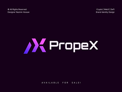 PropeX – P, X Lettermark Logo for Crypto, Tech, Web3 & PropTech blockchain tech logo branding crypto logo defi logo fintech logo futuristic logo letter p logo letter x logo lettermark logo logo logo design logo designer p logo prop firm logo prop tech logo saas logo saas tech brand startup identity web3 logo x logo
