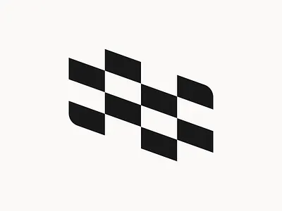 Raceday - Mark branding checked flag design fast graphic design illustration layout logo mark race raceday racing track typography vector