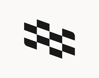 Raceday - Mark branding checked flag design fast graphic design illustration layout logo mark race raceday racing track typography vector
