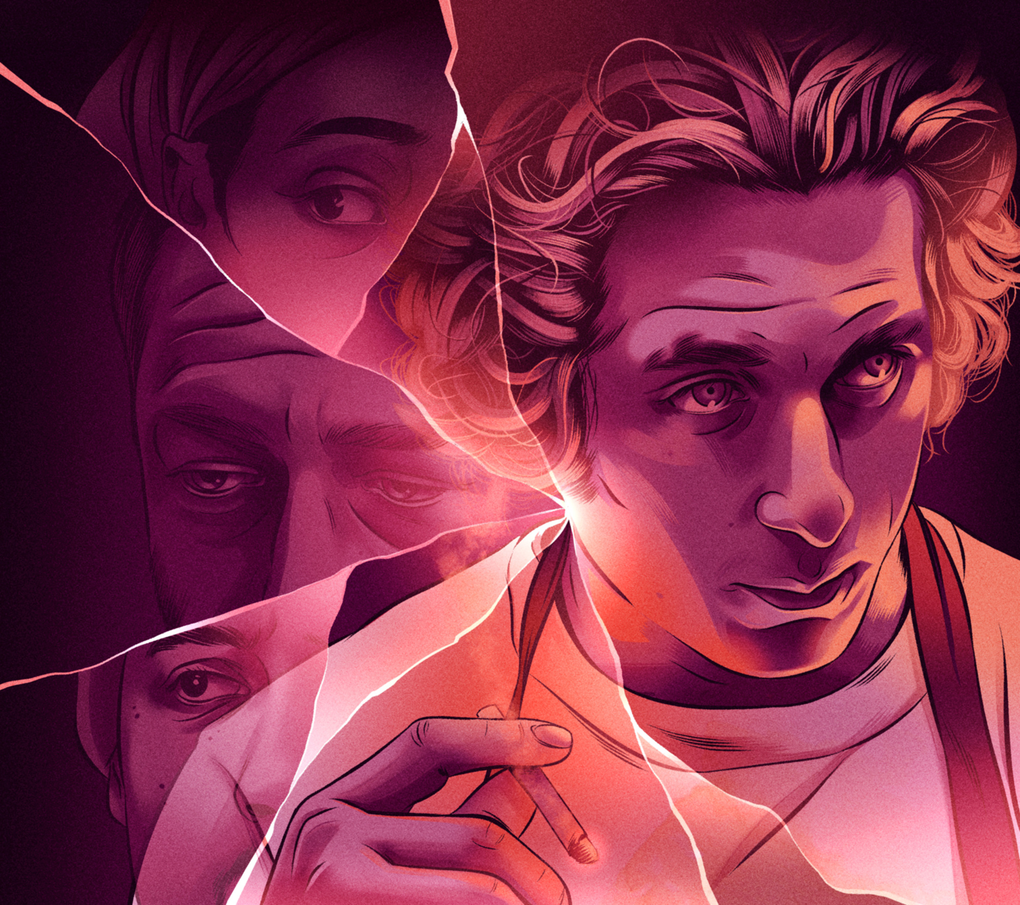 The Bear alexander wells conceptual digital film folioart illustration portrait
