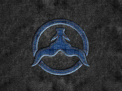 Bull Jeans Fabric Icon button icon jeans