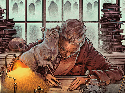 Reader, I Buried Them book cover digital folioart illustration julian de narvaez publishing