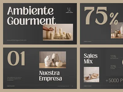 Presentation Design – Ambiente-Inspired Aesthetics brandpresentation deckdesign editorialdesign figmadesign minimaldesign pitchdeck powerpointdesign presentationdesign productpresentation visualstorytelling