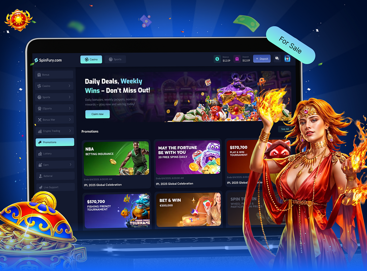 Casino promotion page by Sadiqur Rahman on Dribbble