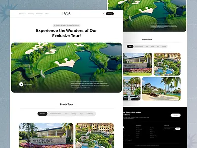 Golf Resort Website UI/UX dashboard golfclubmarketingwebsite golfresortwebsiteredesign highendresortwebexperience landing page luxurygolfresortwebdesign luxurytraveldesign pgaresortwebsiteui resortbookingwebsiteux responsive design ui ux web design website design