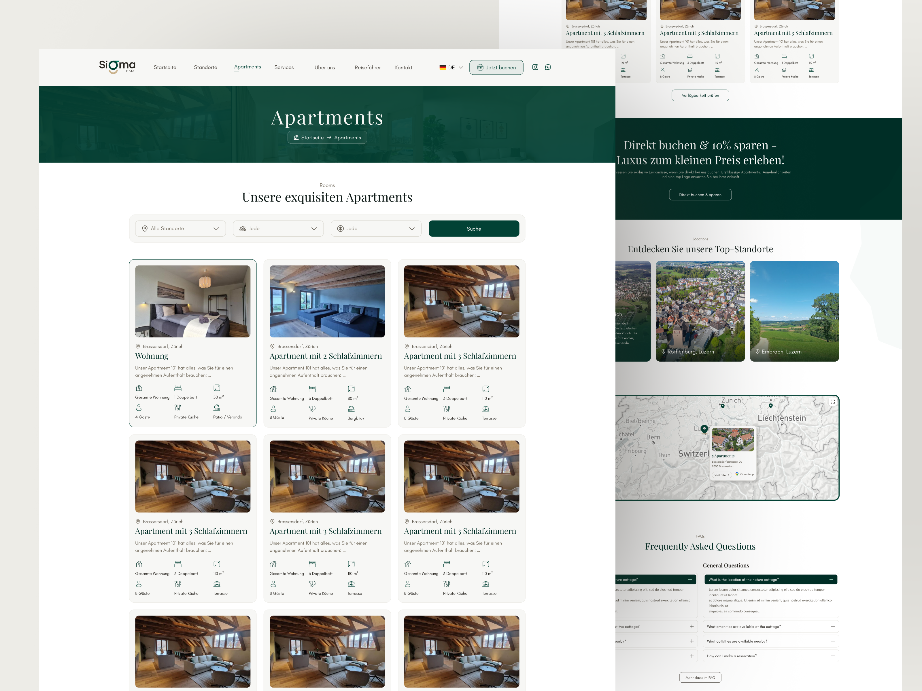 Example of Hotel & Hospitality Website Redesign