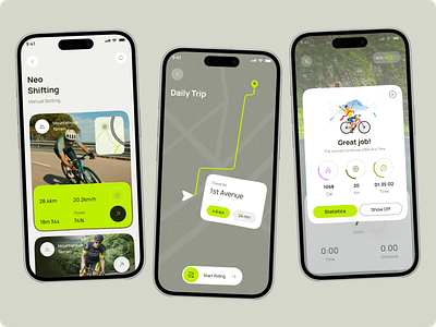 CycleMate - Bycycle APP & UI UX Design android app bicycle bike bike tracker branding creative mobile app cycle cycle store dashboard ecommerce exercise figma design graphic design ios mobile ui design shopity smart cycle ui ux