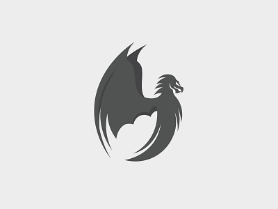 Dragon animal design dragon logo logo design modern simple vector