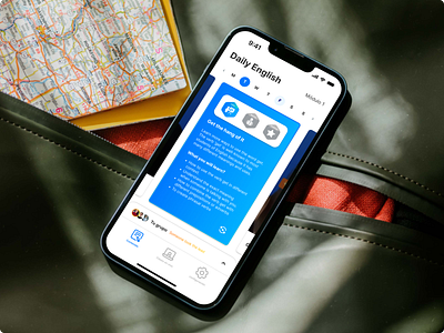 Daily english App app design mobile ui ux