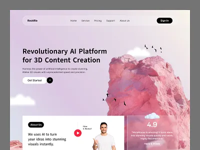 AI Platform ai bot ai chat ai website artificial intelligence auto motion chat bot clean minimul saas saas product web applanding page website design