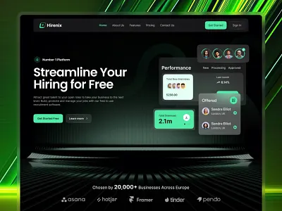 Hirenix- Saas website design clean ui ux dribbble web design figma website design hiring dashboard design hiring saas website design hr software ui job board website job portal web design minimal web design modern saas ui product design 2025 responsive saas design saas product design saas website talent acquisition ui ui design inspiration user interface design