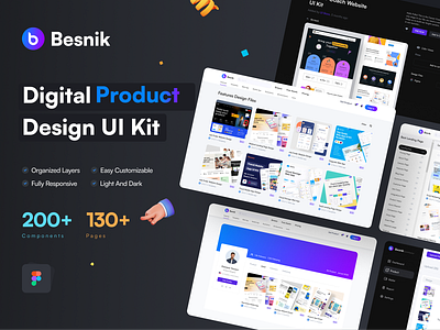 Digital Product Design UI Kit digital priduct digital product design figma design product ui kit ui ui design ui kit ui kits uihut