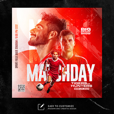 Banners, PSD Templates, Posters & Ad Content for Facebook, Insta banner branding creative sports layout design football poster game day poster graphic design instagram post design poster poster design poster template social media social media kit social media post design sports sports event design sports poster template photoshop