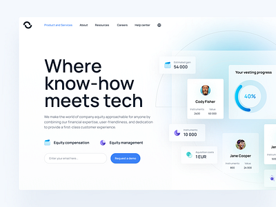 Optio: Website cards fintech hero landingpage optio producdesign ui ux website