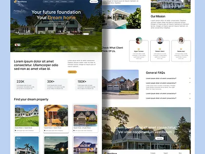 Modern Real Estate Landing Page – NestNova 🏡 real estate ui
