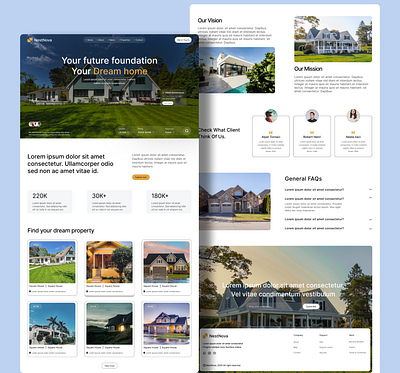 Modern Real Estate Landing Page – NestNova 🏡 real estate ui