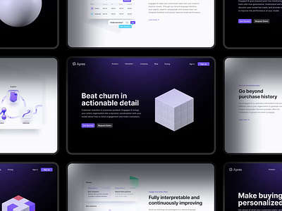 Apres — Use Cases pages 3d 3d motion animation branding colors illustration interaction design motion motion graphics product ui user experience user interface ux web design website