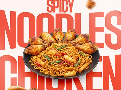 Spicy Noodles branding graphic design