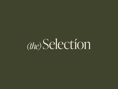 (the)Selection - identity graphic design logo logotype typography visual identity