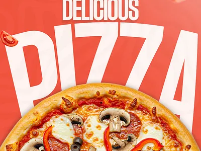 Delicious Pizza branding graphic design