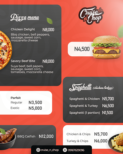 Price Menu branding graphic design