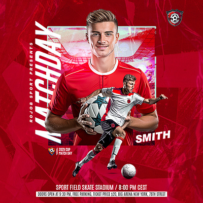 Banners, PSD Templates, Posters & Ad Content for Social Media banner creative sports layout editable matchday design facebook ad football design football poster game day poster instagram post instagram post design matchday poster pinterest poster poster poster design psd flyer soccer graphics social media post design sports sports event design