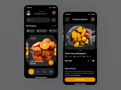 Grocery Shopping App UI app app design cleanui ecommerce ecommerceui grocery groceryapp grocerydelivery ios mobile mobile app mobile ui productdesign shoppingapp ui ui design uiux