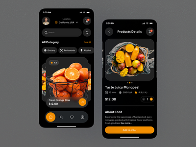 Grocery Shopping App UI app app design cleanui ecommerce ecommerceui grocery groceryapp grocerydelivery ios mobile mobile app mobile ui productdesign shoppingapp ui ui design uiux