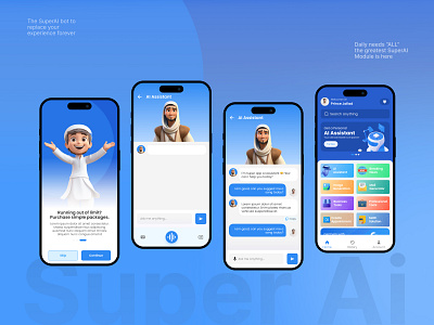AI Assistant App Design - Artificial Intelligence App Concept ai ai app ai assistant ai startup app app design artificial intelligence app chatbot deepseek ai gpt chat interface ios ios app design machine learning mobile app design product design tech ui ux