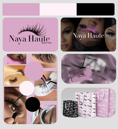 Naya Haute | Beauty lash Rebrand Identity ad design adobe brand identity branding design graphic design illustration logo