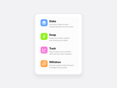 Icons Exploration blockchain card crypto fintech icons inner shadow product design section ui design web design web3