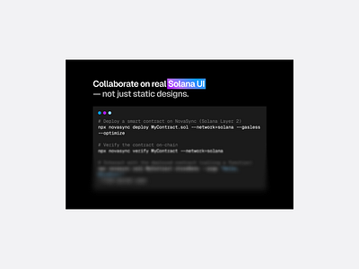 Solana Coding (UI) blockchain coding component crypto product design progressive blur react solana ui design web design web3
