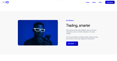 XIO.AI — Trading, Simplified. ai animation branding design graphic design illustration logo motion graphics ui ux vector website