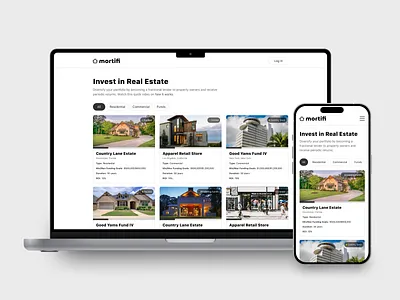 Web app for real-estate investments design system product design real estate ui user interface ux web app