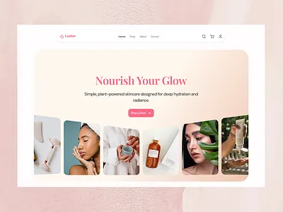 Responsive Skincare Homepage Design figma landingpage skincarewebsite ui uiux uiuxdesign webdesign