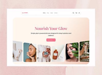 Responsive Skincare Homepage Design figma landingpage skincarewebsite ui uiux uiuxdesign webdesign