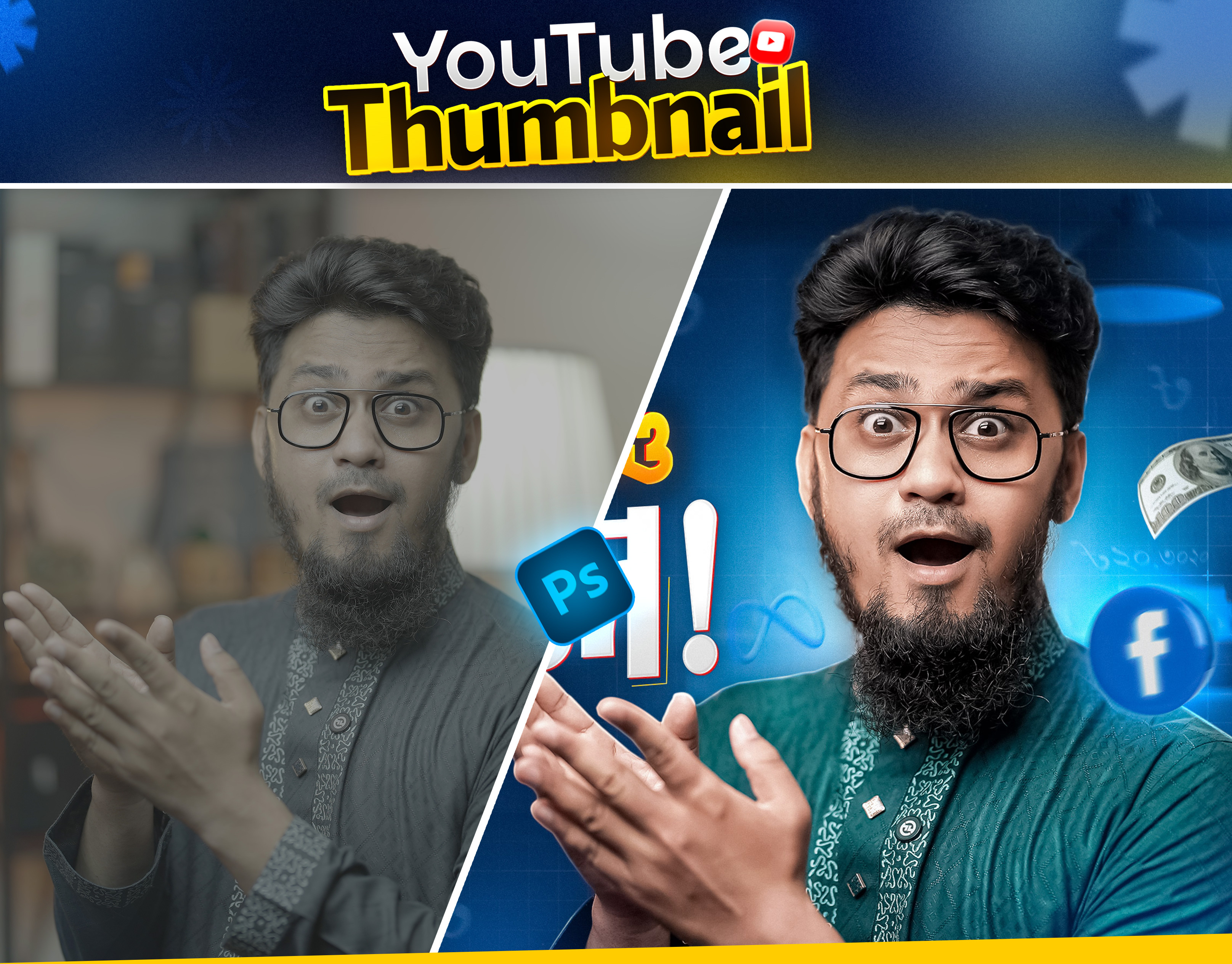 YouTube Thumbnail Design | Bold Text | Eye-Catching Style design facebook facebook thumbnail graphic design image image editing photoshop psd thumbnail thumbnail editing thumbnaildesign youtube thumbnail