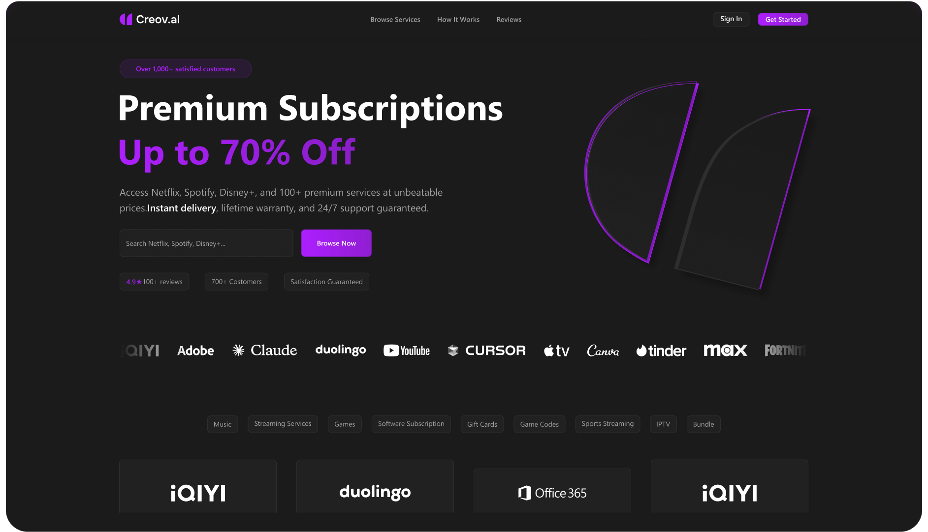 Creov.al branding logo ui