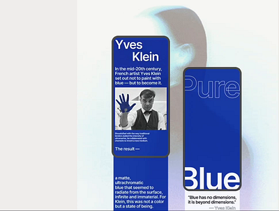 Pure Blue | Longread longread tilda typography web design website