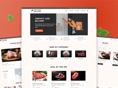 Fresh Meat Delivery | Wilson Wings brand branding design graphic design logo website