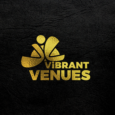 Vibrant Venues Event Management Logo event maangment logo