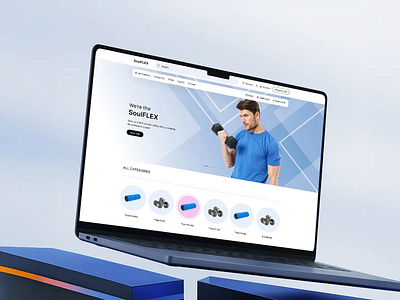Modern Fitness E-commerce Website Design | Gym Accessories design ecommerce development ecommerce web design fitness gear fitness website graphic design gym equipment gym website layout mockup mockup design online store responsive website ui ui design ux web design website wellness workout equipment