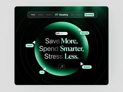 Finance SaaS Landing Page Ui fintech saas