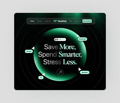 Finance SaaS Landing Page Ui fintech saas