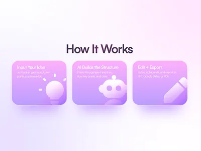 Ai Card Ui Design landing page section