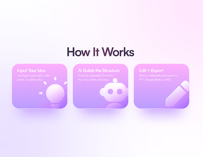 Ai Card Ui Design landing page section