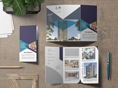 Tri-fold Design for MAU Properties and IDEA Consultation. graphic design tri fold