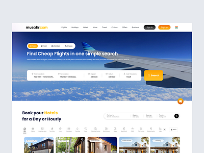 Musafir.com Redesign — Travel Made Seamless dashboards graphic design landingpage traveldesign ui uidesign webapp webapplication webdesign website
