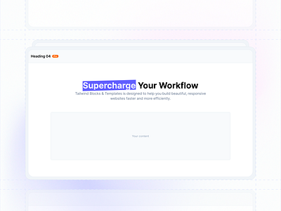 TailwindCSS : Heading #04 header heading landing landing page marketing section web website